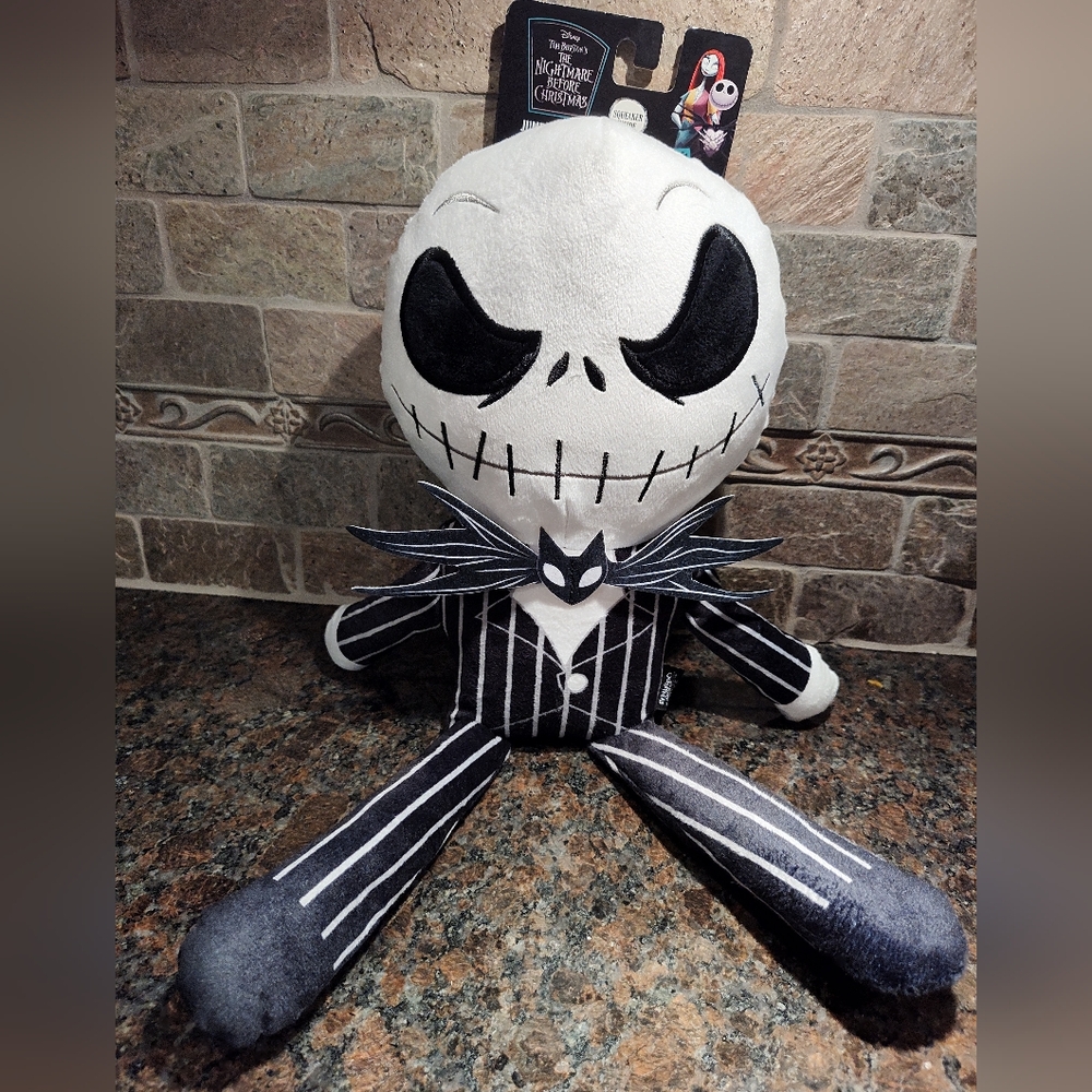 Disney Jumbo Jack Skellington Dog Toy, Nightmare Before Christmas